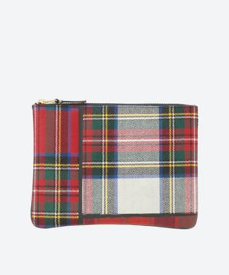 ＜Wallet COMME des GARCONS (Women/Men)＞タータンパッチワーク　ポーチ大