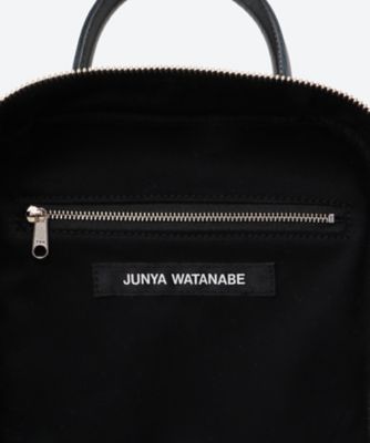 ■極美品■ JUNYA WATANABE ジュンヤ ワタナベ レザー ボディバッグ ウエストバッグ ウエストポーチ ブラック系 AM7700