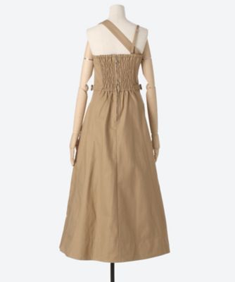 フロントホックプリーツワンピース