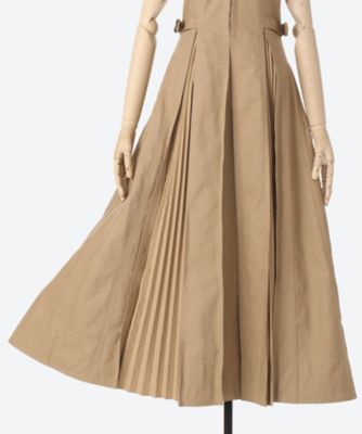 フロントホックプリーツワンピース