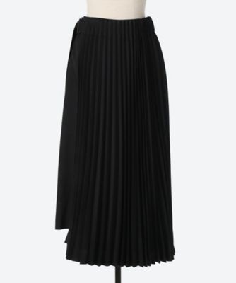 HYKE WRAP PLEATED SKIRT