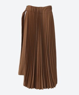 HYKE WRAP PLEATED SKIRT