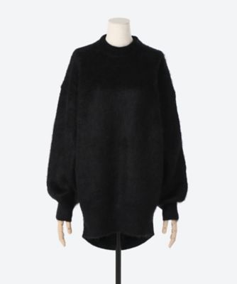 HYKE MOHAIR CREW NECK SWEATER