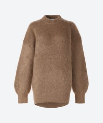 HYKE MOHAIR CREW NECK SWEATER