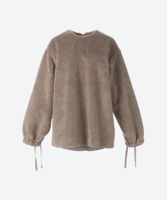 HYKE FAUX SHEARLING TOP