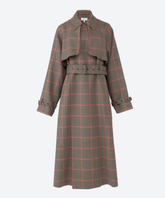 ＰＬＡＩＤ ＤＯＵＢＬＥ ＦＡＣＥ ＴＲＥＮＣＨ ＣＯＡＴ