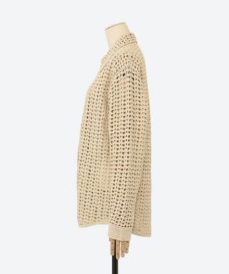 66000【美品】AURALEE HAND CROCHET COTTON KNIT