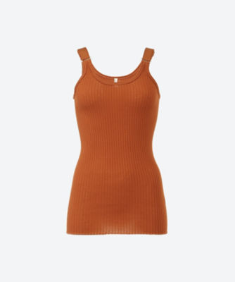 Ｆｉｎｅ Ｃｏｔｔｏｎ Ｒｉｂｂｅｄ Ｃａｍｉｓｏｌｅ - Tシャツ・カットソー