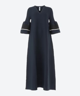 CFCL シーエフシーエル POTTERY KAFTAN 3 ブラック POTTERY SHORT BELL SLEEVE FLARE