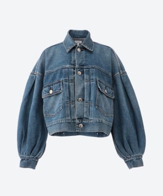 HYKE ハイク Balloon Denim Jacket バルーンデニムジャケット インディゴ53センチ身幅