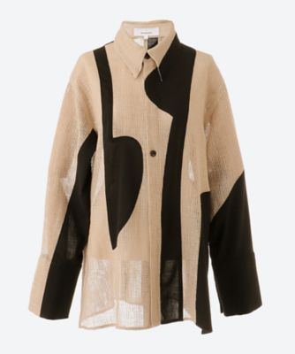 AKIRANAKA シャツ セレンイレギュラーパネルシャツ 【公式通販】