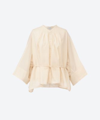 ＜LEMAIRE (Women)＞ＰＬＥＡＴＥＤ　ＢＬＯＵＳＥ