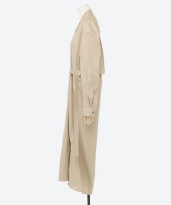 国内発送【LEMAIRE】ギャザー◇シルクブレンド◇シャツドレス TILTED SHIRT DRESS シャツドレス | LEMAIRE