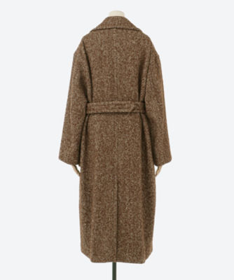 22AW】WOOL ALPACA HERRINGBONE TWEED COAT - www.stedile.com.br