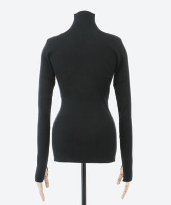 トップスロンハーGiza Rib Turtle Neck Top タートル0 イエロー - トップス