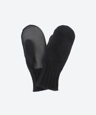 小物 AURALEE cashmere knit leather gloves AURALEE cashmere knit leather gloves