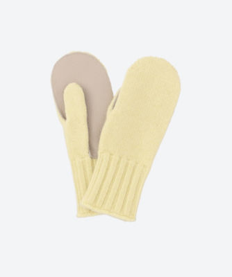 【AURALEE】 Cashmere Knit Lether Glovesオーラリー