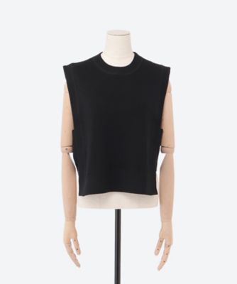 アメリカ通販ファッション KNIT C/C / HYKE THERMAL VEST CROPPED トップス