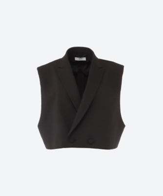DOUBLE CLOTH CROPPED VEST | ファッション・服 