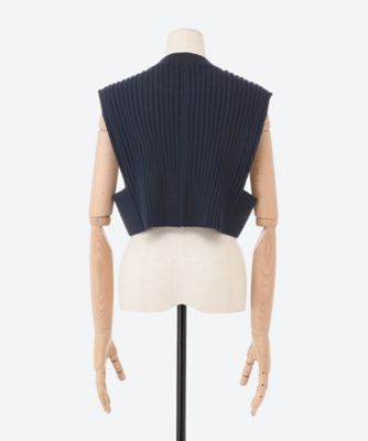 ＷＩＤＥ ＲＩＢＢＥＤ ＣＲＯＰＰＥＤ ＶＥＳＴ | ファッション・服