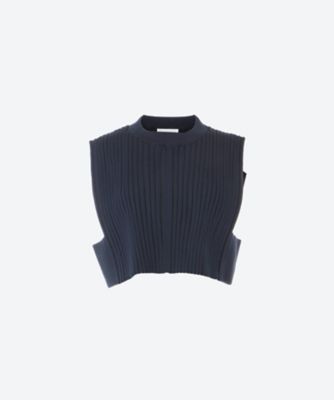 ＷＩＤＥ ＲＩＢＢＥＤ ＣＲＯＰＰＥＤ ＶＥＳＴ | ファッション・服 