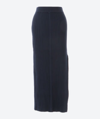 ＜HYKE (Women)＞ＷＩＤＥ　ＲＩＢＢＥＤ　ＳＷＥＡＴＥＲ　ＳＫＩＲＴ