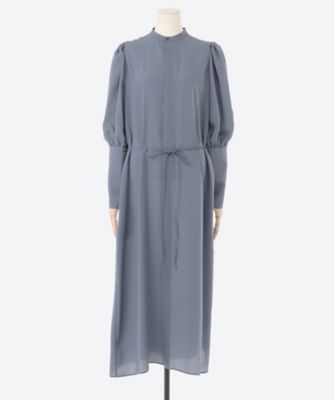 ＴＷＩＳＴ ＳＡＴＩＮ ＢＡＬＬＯＯＮ ＳＬＥＥＶＥ ＤＲＥＳＳ | HYKE (Women)/ハイク | 三越伊勢丹オンラインストア・通販【公式】