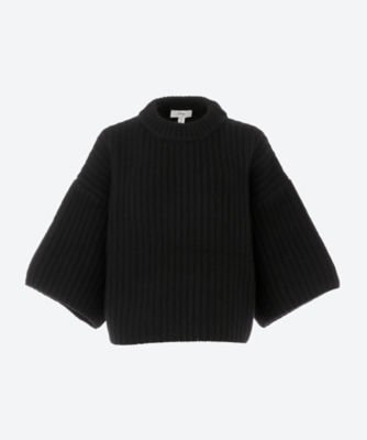 ＜HYKE (Women)＞ＲＩＢＢＥＤ　ＣＲＯＰＰＥＤ　ＴＯＰ