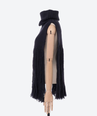 RIBBED SWEATER NECK WARMER | HYKE (Women 