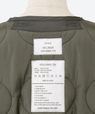 QUILTED BIG LINER JACKET HYKE (Women)/ハイク 三越伊勢丹オンラインストア・通販【公式】