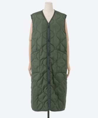 HYKE(ハイク)】 QUILTED LONG VEST キルティングベスト - ロングコート