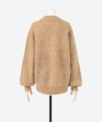 HYKE(ハイク) MOHAIR WOOL CARDIGAN (brown) | command+enter