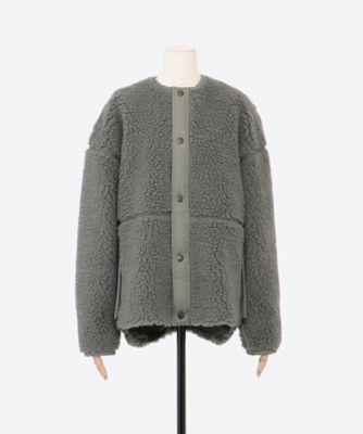 着丈ロング【HYKE(ハイク)】 FAUX SHEARLING COAT  サイズ1