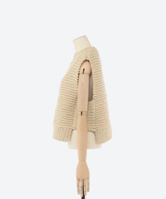 HYKE - ハイク　HYKE CABLE-KNIT CROPPED VEST HYKE / CABLE-KNIT CROPPED VEST