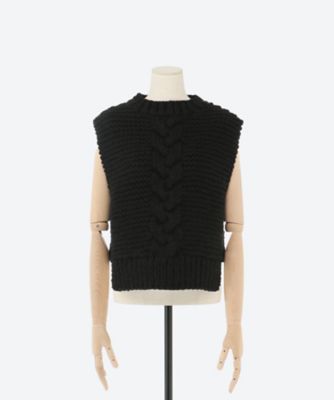 ＣＡＢＬＥ―ＫＮＩＴ ＣＲＯＰＰＥＤ ＶＥＳＴ | ファッション・服