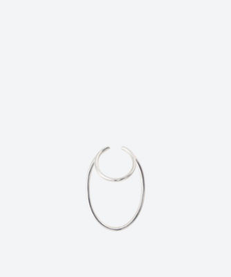 ＜HYKE (Women)＞ＥＬＬＩＰＳＥ　ＨＯＯＰ　ＥＡＲ　ＣＵＦＦ　ｓｉｌｖｅｒ