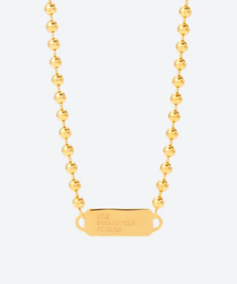 ＜HYKE (Women)＞ＢＡＬＬ　ＣＨＡＩＮ　ＮＥＣＫＬＡＣＥ（ＬＡＲＧＥ）　ｇｏｌｄ