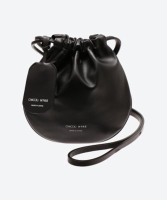 Drawstring leather online bag