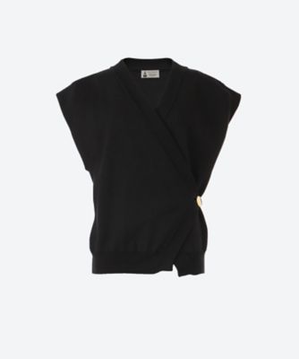 ＜leur logette (Women)＞Ｃｏｔｔｏｎ　ｊａｑｕａｒｄ　ｖｅｓｔ