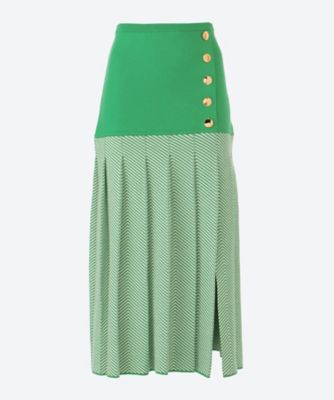 ＜leur logette (Women)＞Ｃｏｔｔｏｎ　ｊａｑｕａｒｄ　ｓｋｉｒｔ