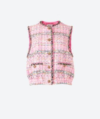 ＜leur logette (Women)＞Ｔｗｅｅｄ　ｖｅｓｔ