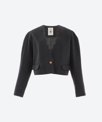 ＜leur logette (Women)＞Ｐｕｒｅ　ｓｉｌｋ　ｃｏｔｏｎ　ｓｈｏｒｔ　ｊａｃｋｅｔ