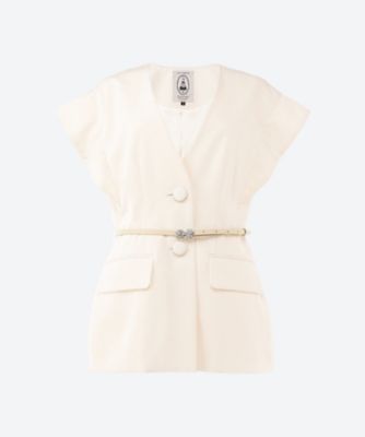＜leur logette (Women)＞Ｐｕｒｅ　ｓｉｌｋ　ｃｏｔｏｎ　ｖｅｓｔ