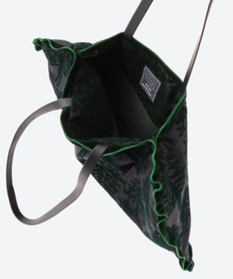 伊勢丹新宿限定ｔｅｘｔｉｌｅ　ｂａｇ　ｍｅｔｓａ（ｇｒｅｅｎ）