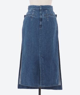 アキラナカ Vilja front panel denim SK アキラナカ Vilja front panel denim SK