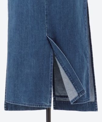 アキラナカ Vilja front panel denim SK