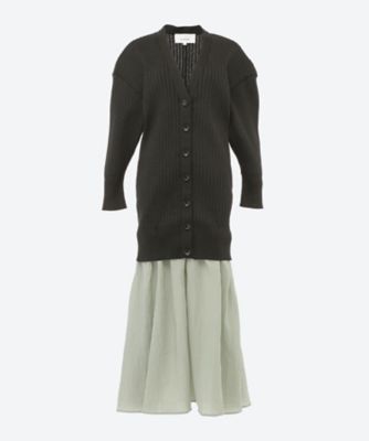 ＜AKIRANAKA (Women)＞Ｌｕｚ　ｃｏｍｂｉｎａｔｉｏｎ　ｃａｒｄｉｇａｎ　ｄｒｅｓｓ　ＧＹＧＲ