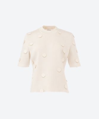 ＜AKIRANAKA (Women)＞Ｅｌｓａ　ｄｏｔ　ｐａｎｅｌ　ｋｎｉｔ　ＰＯ　ＯＷ