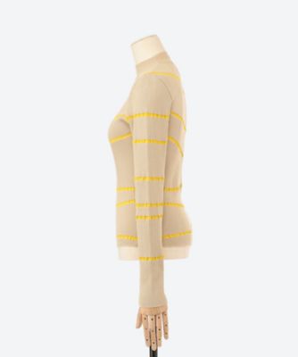 Ｂｅｎｔｅ　ｉｒｒｅｇｕｌａｒ　ｓｔｒｉｐｅ　ｋｎｉｔ　ＰＯ　ＢＥＹＥ