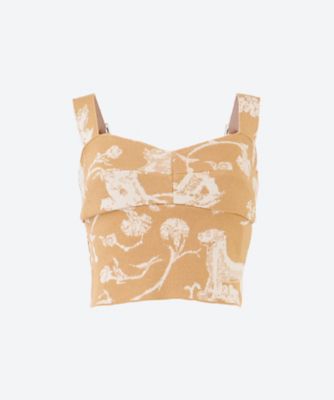＜AKIRANAKA (Women)＞Ｂｏｒｊｏｍｉ　ｋｎｉｔ　ｃａｍｉｓｏｌｅ　ＢＥＩＶ